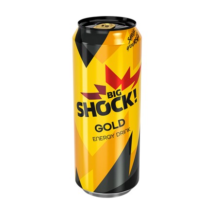 BIG SHOCK! Gold energetický nápoj 6x 500 ml plech