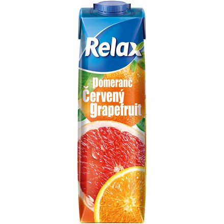 Relax Červený grep 100% džus 12×1 l