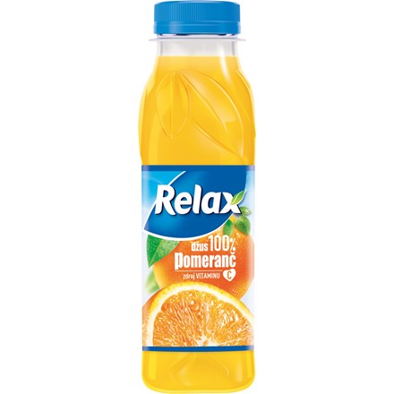 Relax Pomeranč 100% džus 12x300ml PET