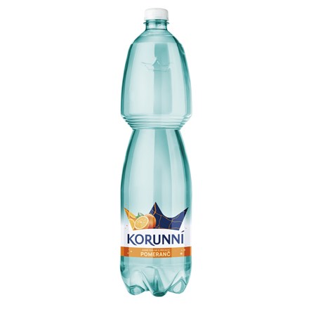 Korunní Pomeranč jemně perlivá voda 6×1,5L PET