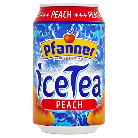 Pfanner Ledový čaj broskev 24x330ml plech