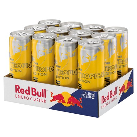 Red Bull Tropical energetický nápoj 12x250ml