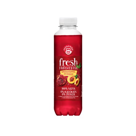 TEEKANNE Fresh Granátové jablko/ broskev ledový čaj 6 x 500 ml PET