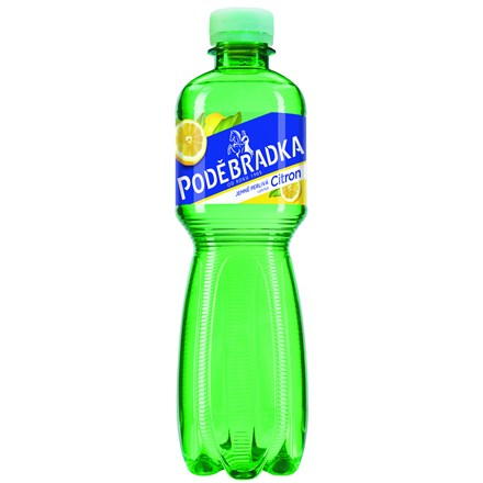 Poděbradka citron jemně perlivá voda 12x 500 ml PET