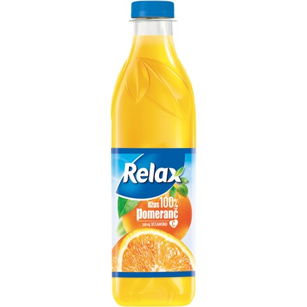 Relax Pomeranč 100% džus 6×1 l PET