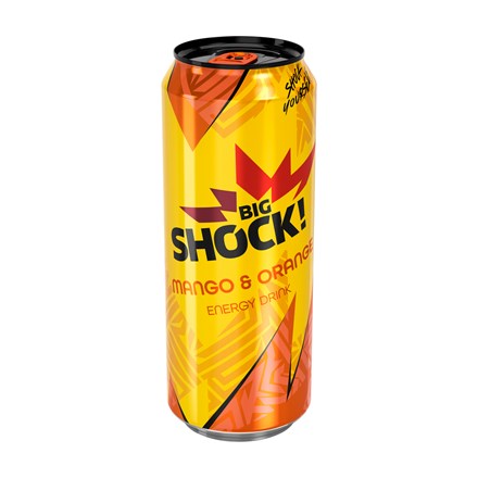 BIG SHOCK! Mango – Orange 6x 500 ml plech