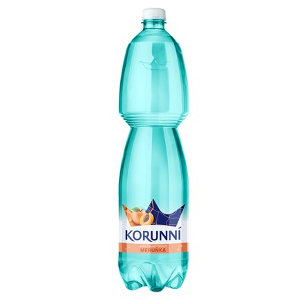 Korunní Meruňka jemně perlivá voda 6×1,5L PET