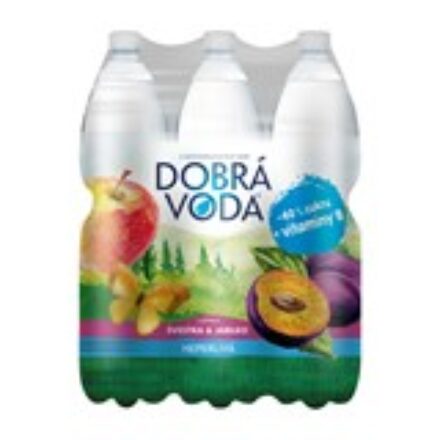 DOBRÁ VODA Ochucená švestka/ jahoda 6x 1,5 l