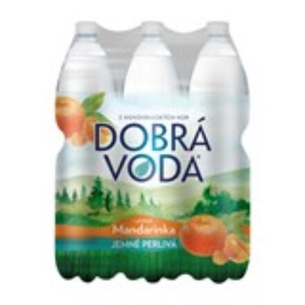 DOBRÁ VODA ochucená mandarinka perlivá 6x 1,5 l