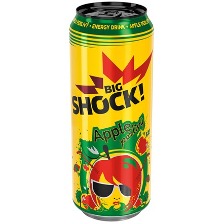 BIG SHOCK! Apple energetický nápoj 6x 500 ml