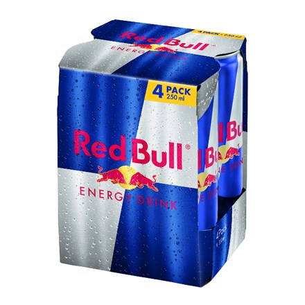 Red Bull energetický nápoj 4x 250 ml plech