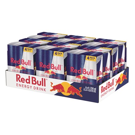 Red Bull energetický nápoj 24x 250 ml plech