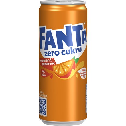 FANTA Orange Zero 24x 330 ml plech