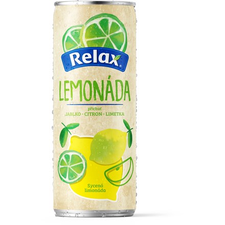 Relax Lemon limeta 12x 330 ml plech