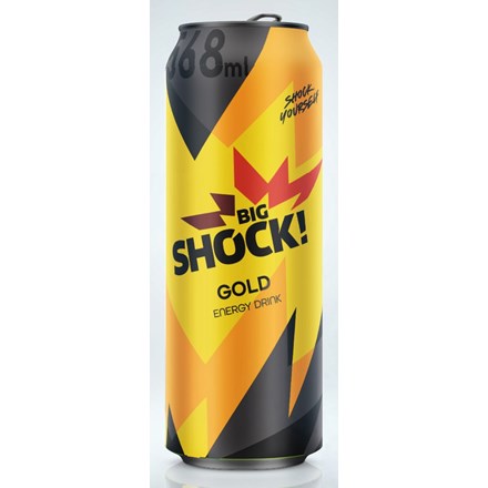 BIG SHOCK! Gold energetický nápoj 24 x 568 ml plech