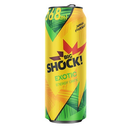 BIG SHOCK! Exotic energetický nápoj 24 x 568 ml plech