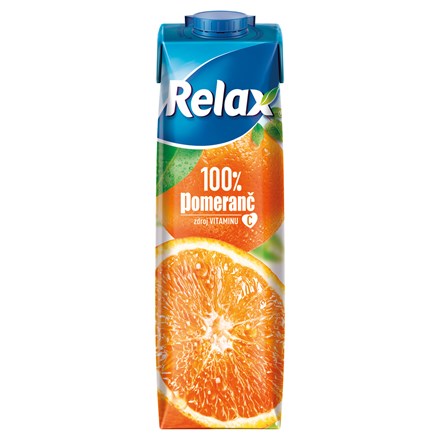 Relax Pomeranč 100% džus 12×1 l